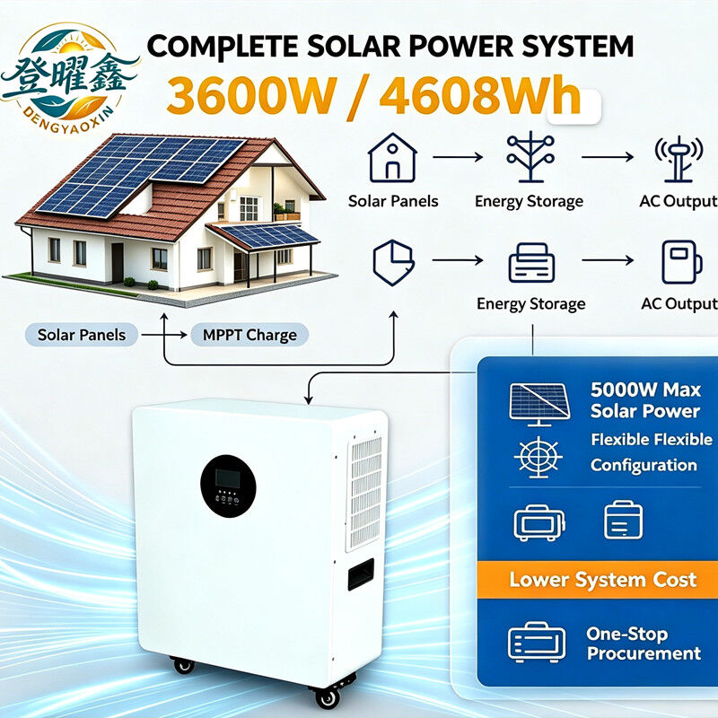 3600W / 4608Wh Complete Solar 
